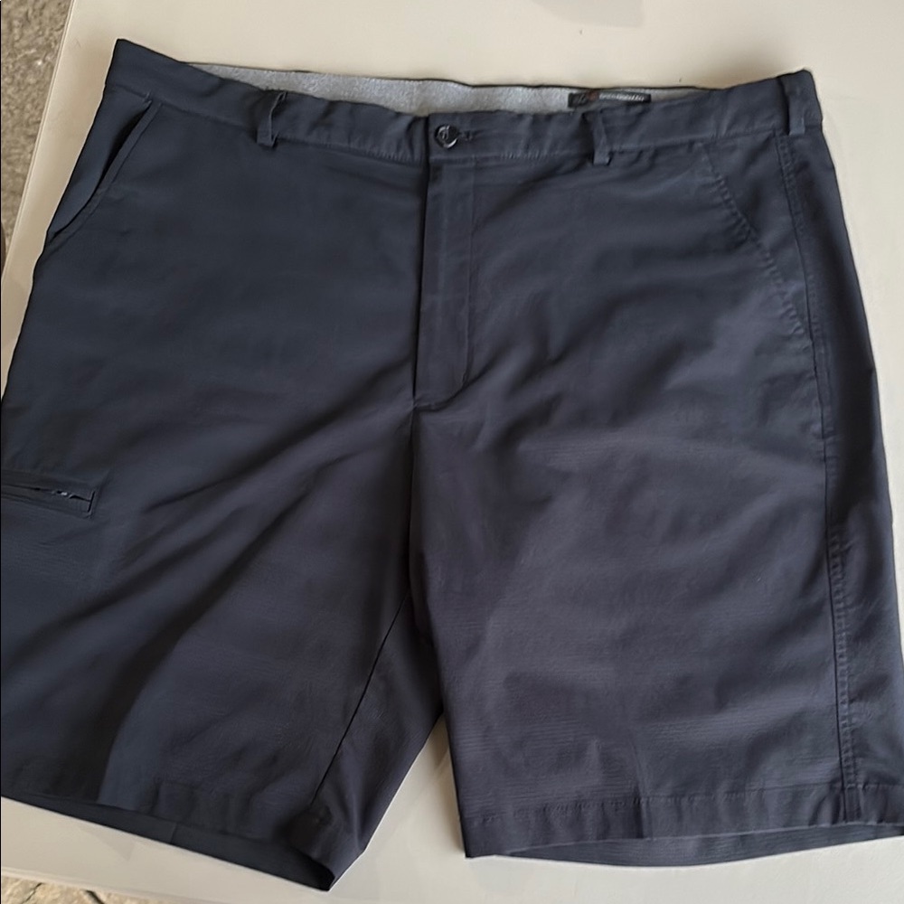 Greg Norman Collection Blue Flat Front Shorts